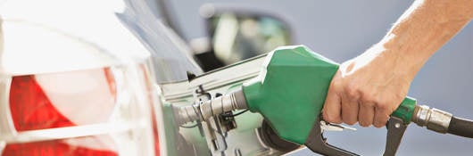 Filling a car with gas
