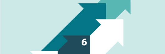 Illustration of a group of 5 arrows going upward