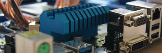 A close up of a circuit board