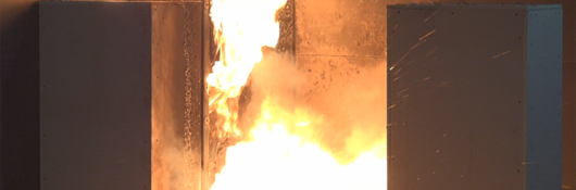 full scale fire test of a battery - UL 9540A