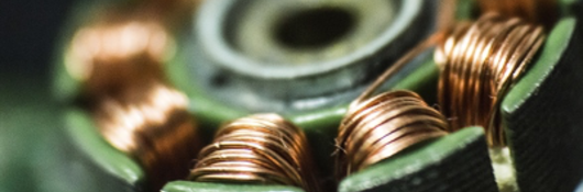 Component wrapped in copper wiring