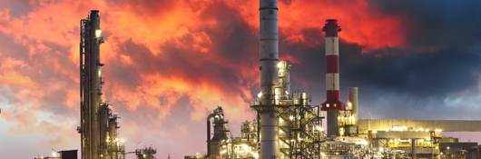 Oil refinery plant