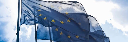 European flag.