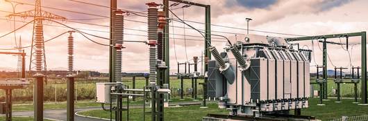 Electric high-power station and powerful transformers