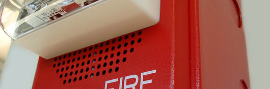 Emergency fire alert light