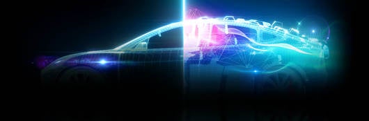 Futuristic car with autonomous features