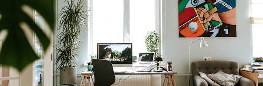 Workplace as home office, smart working