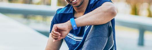 Runner wearing new synthetic running gear
