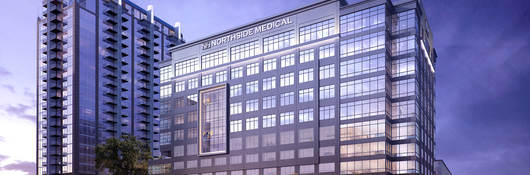 Exterior view of the Northside Medical Midtown building in Atlanta, Georgia