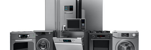 Variety of household appliances. 