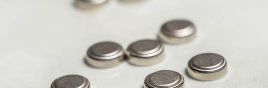 a collection of small batteries