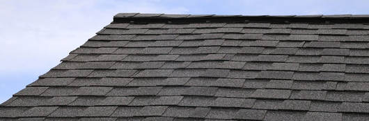 Photo of a shingled roof