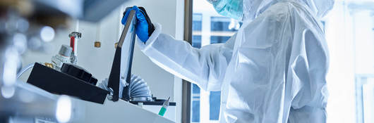 Chemist in laboratory