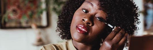 Person using cosmetics