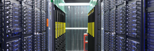 Information technology cabinets within a data center facility