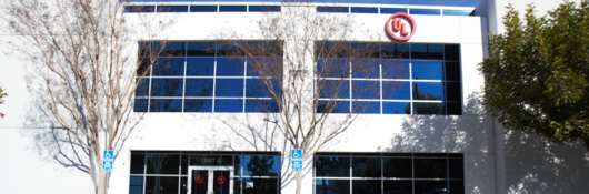 Exterior view of the UL’s Brea laboratory in Orange County, CA.