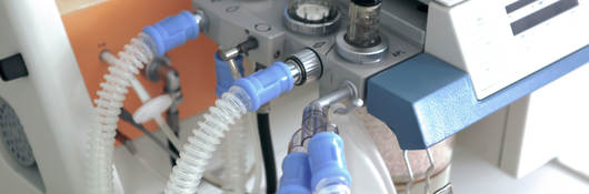 Image Of Medical Ventilator. Hospital Respiratory 通风. Patient Life Saving Machine