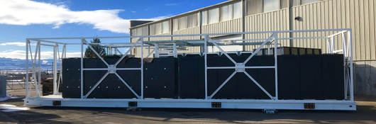 Modular building ready for transportation to site