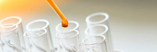 Equipment and glassware for test product extraction and orange color solution