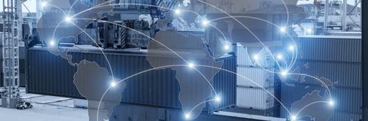 Map global logistics partnership connection of container cargo freight ship.