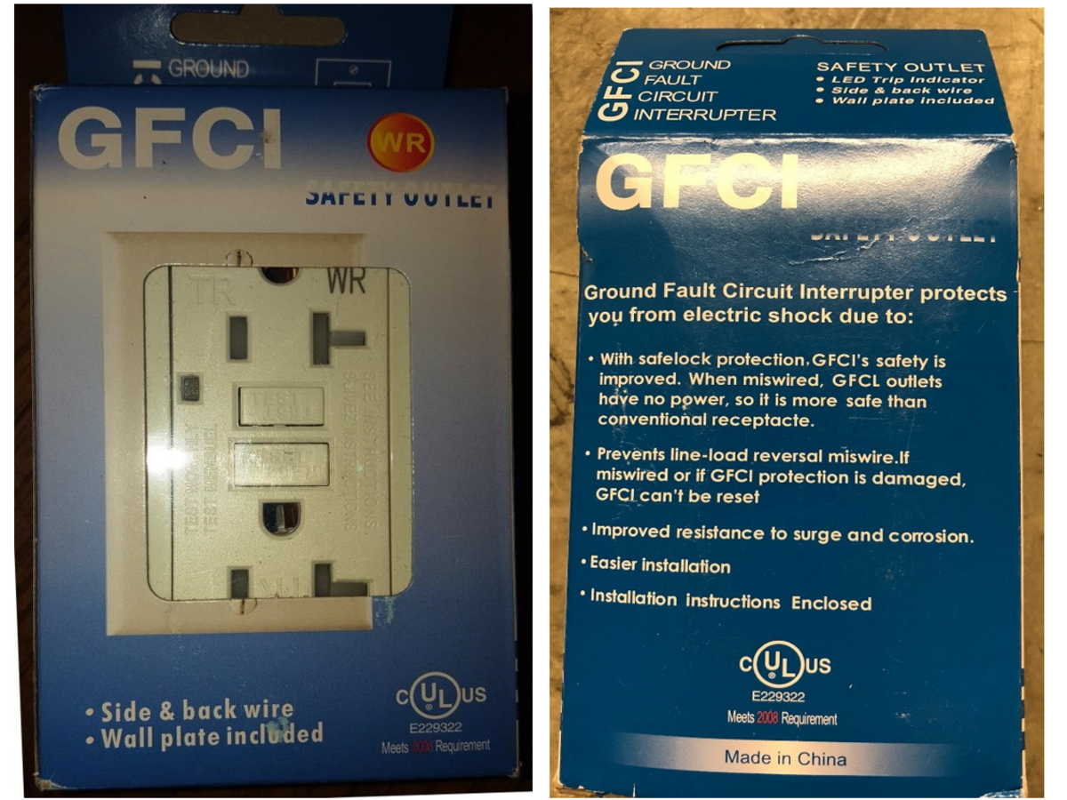 UL Warns of Counterfeit UL Marks on Ground Fault Circuit Interrupters