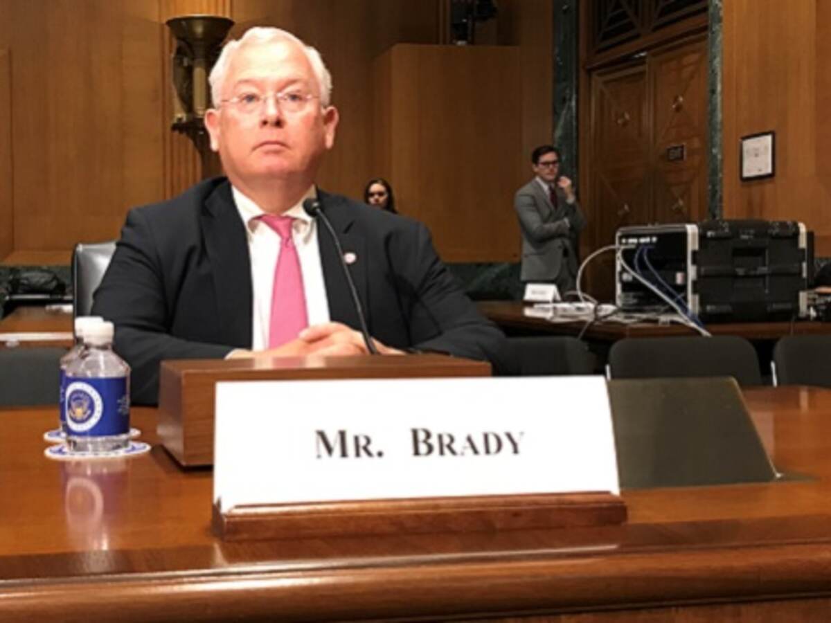 Terry Brady testifies before Senate Finance Committee