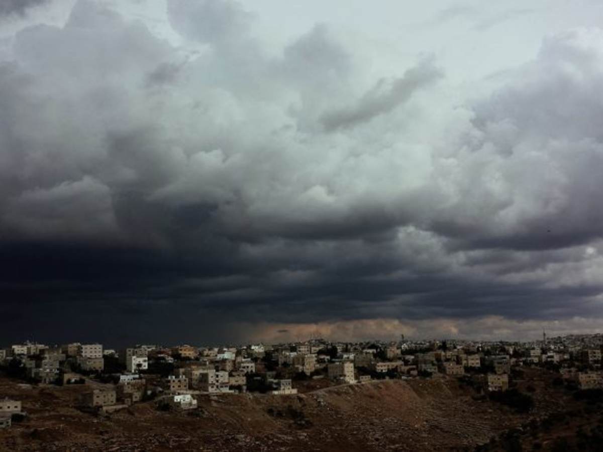 storm clouds gather over Puerto Rico