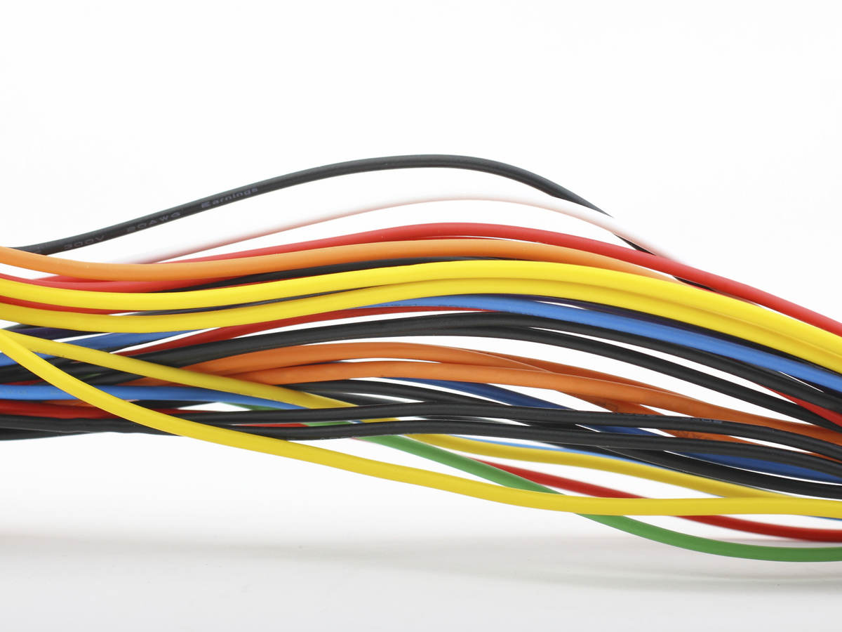 Colorful insulated wires