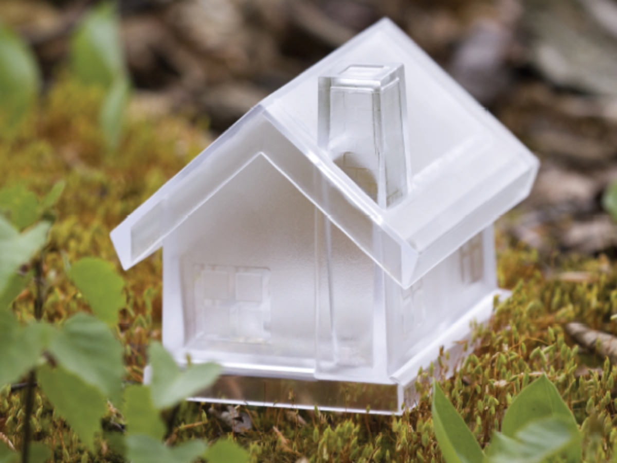 small glass house
