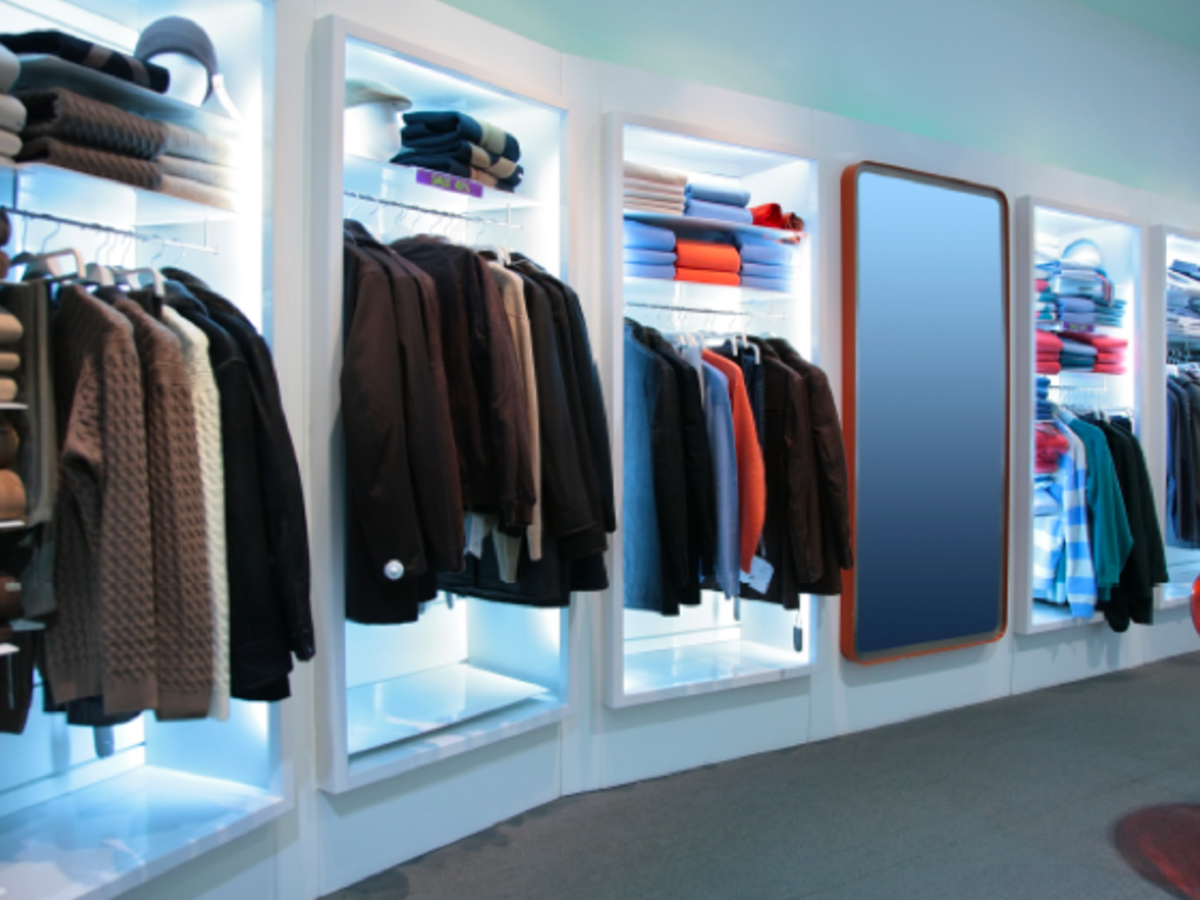 In store clothing display