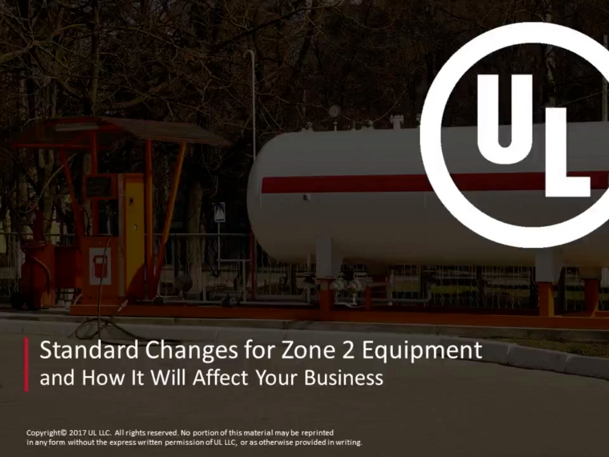 Standard changes for zone 2 equipment