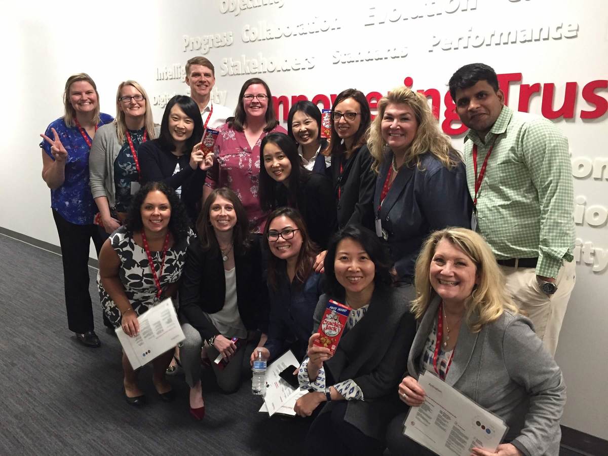 Team members from the Customer Advocacy team pose for a group picture at their recent global workshop.