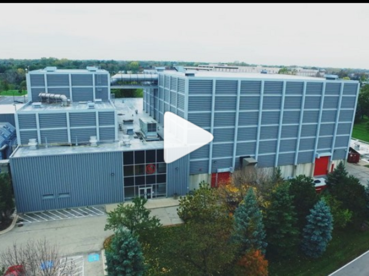 The exterior of a building shown from slightly overhead (video thumbnail)