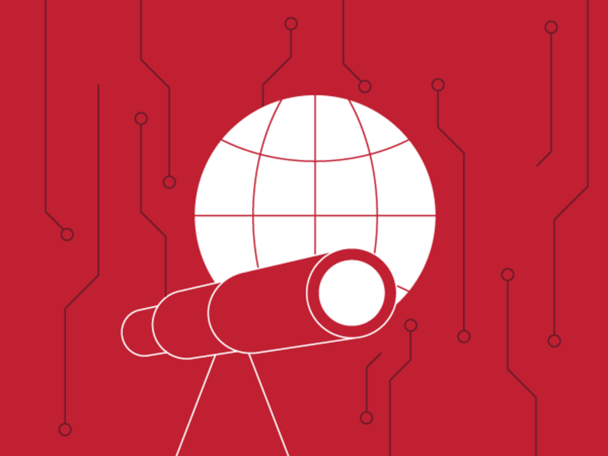 Telescope being connected to technology