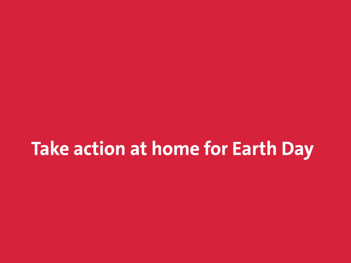 thumbnail image of short video about how to take action at home for Earth Day