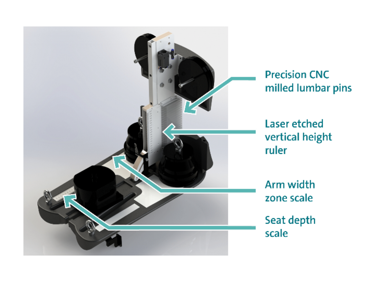 Photo of a front image of the ISO 24496 chair measurement device
