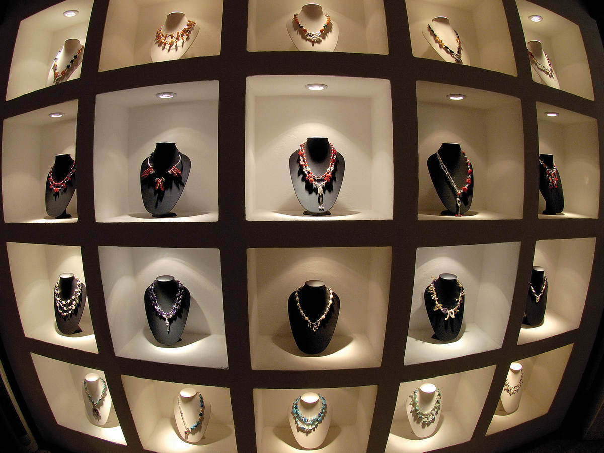 A jewelry display case.