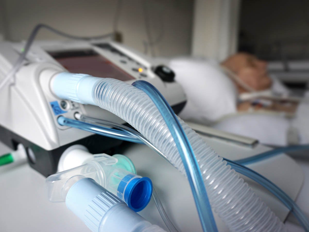 Patient on ventilator