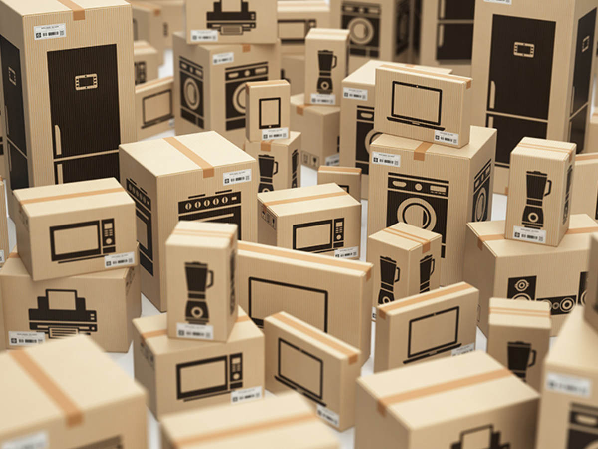 stacks of cardboard boxes