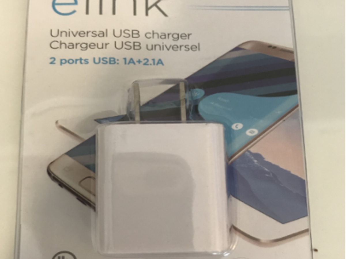 Counterfeit USB charger