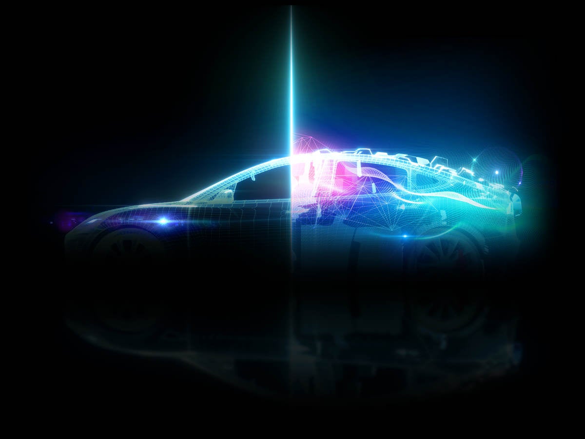 Futuristic car with autonomous features
