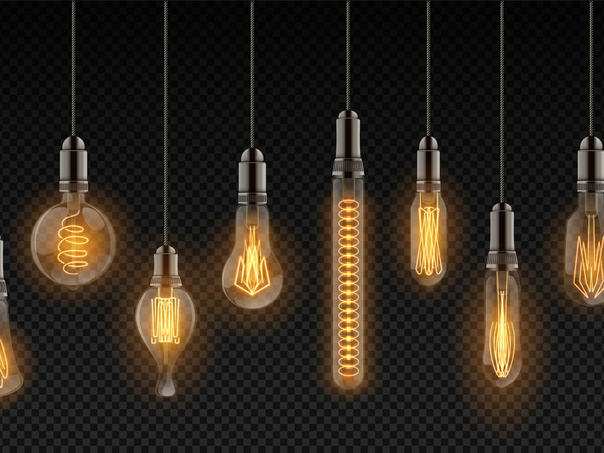 A collection of light bulbs