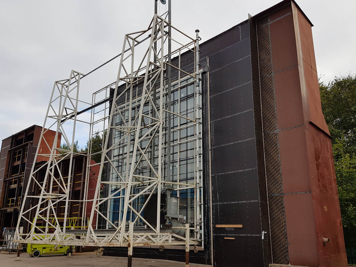 Building envelope mock-up testing rig