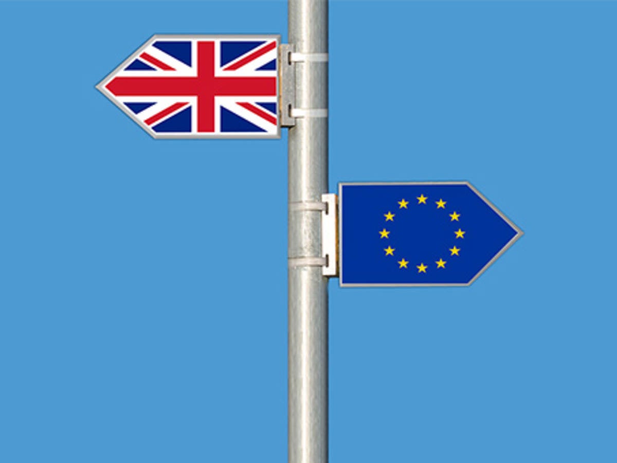 Two flags on a pole 