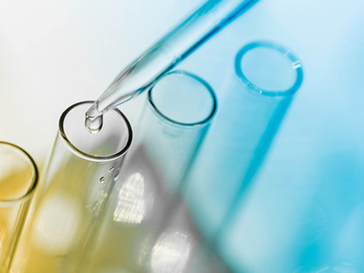 Test Tubes having liquid dripped into them.