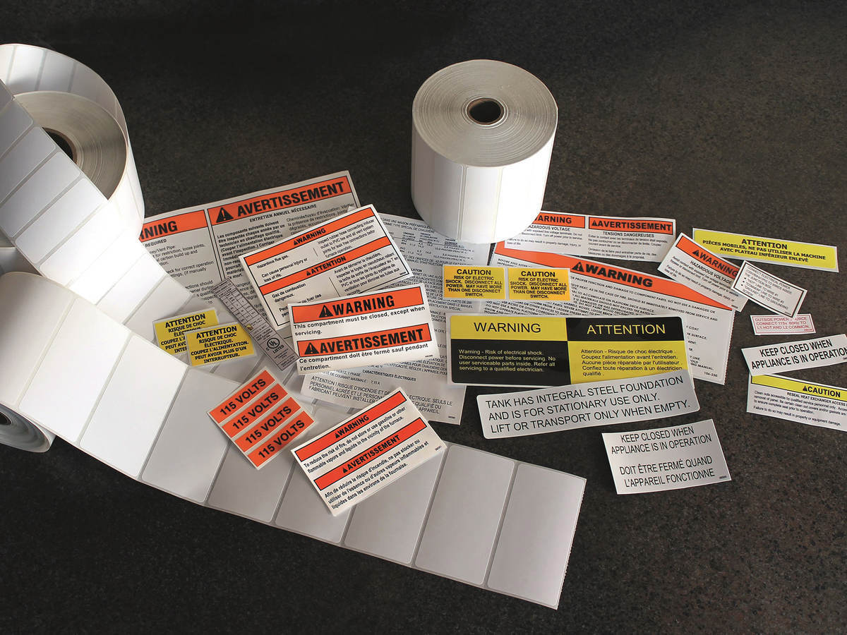 rolls of labels