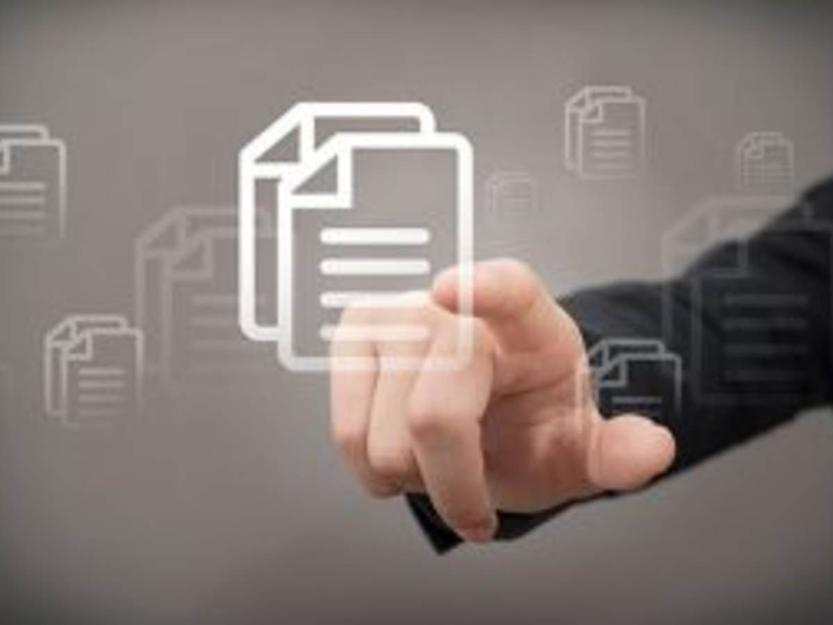 hand pointing at digital file symbol