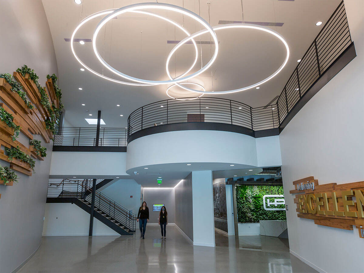 HP HQ lobby with staircase - Photo by Michael O’Callahan