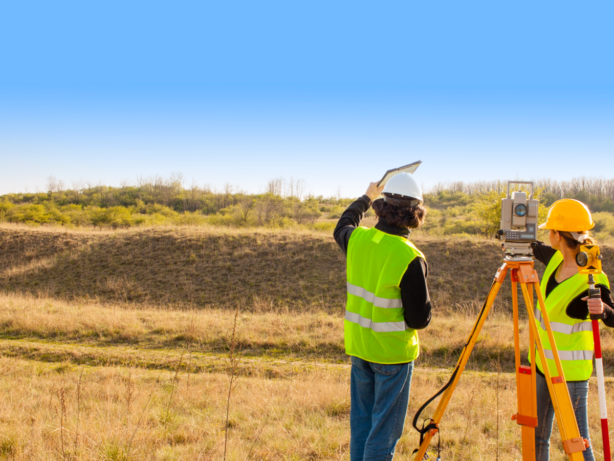 Employees performing an environmental assessment