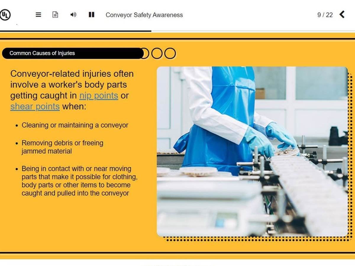 Conveyor Safety Awareness Course of the Month